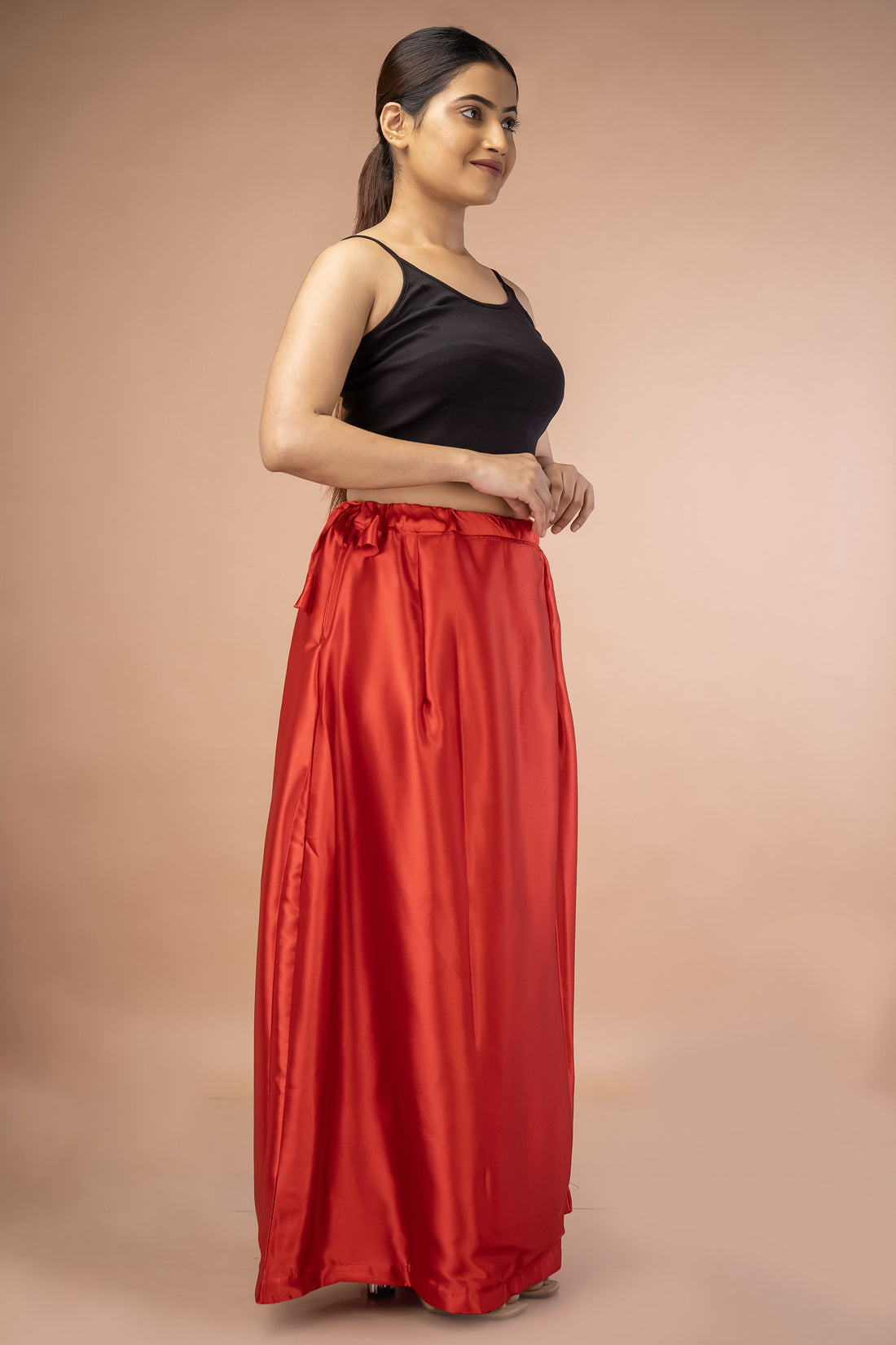 Red Classic Satin Petticoat