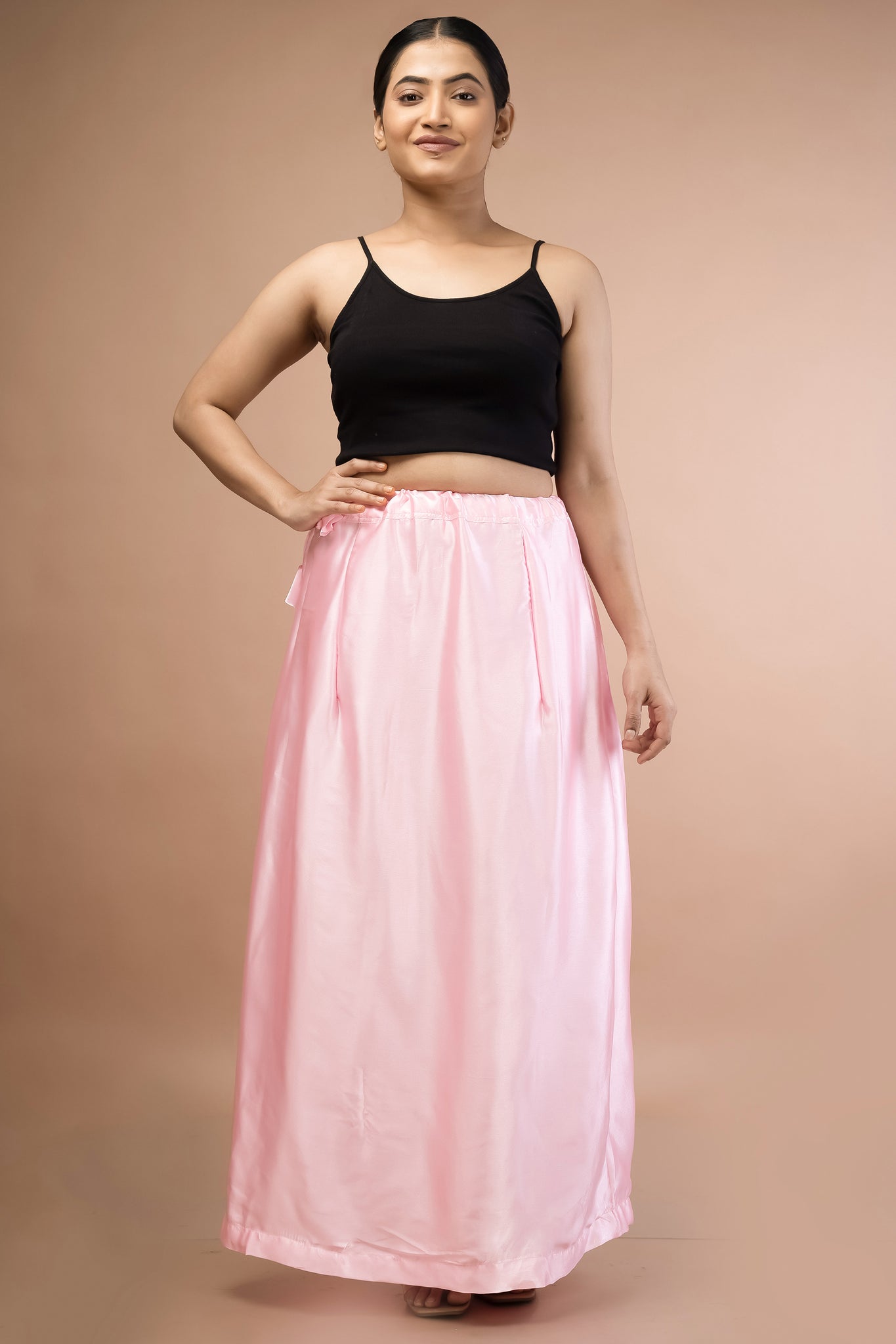 Pink Light Satin Petticoat