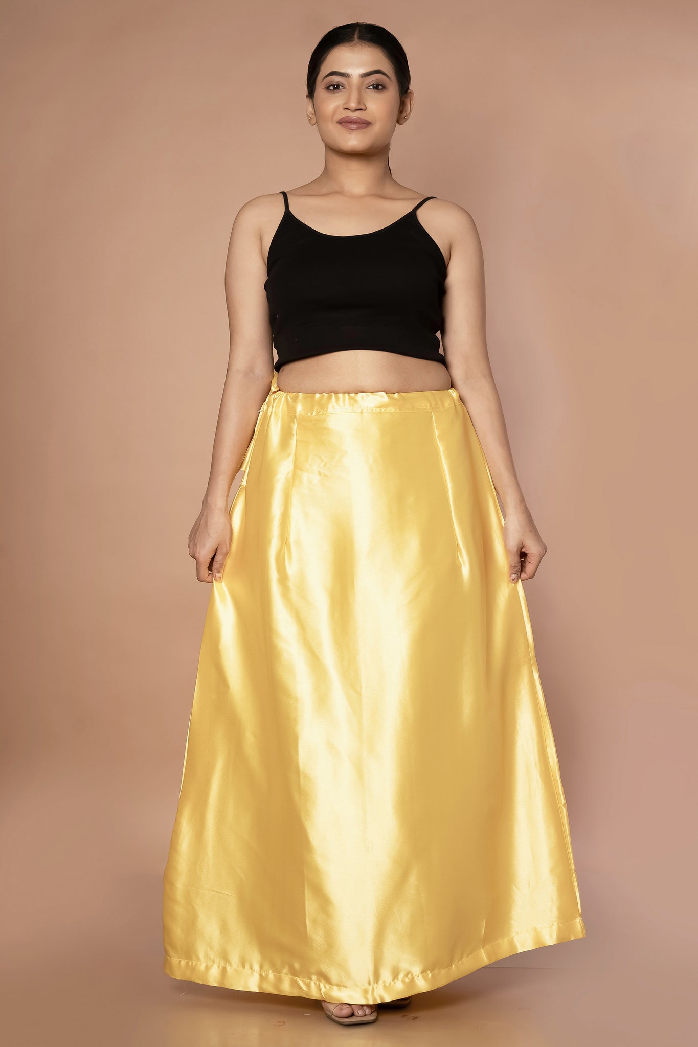 Yellow Sunflower Satin Petticoat