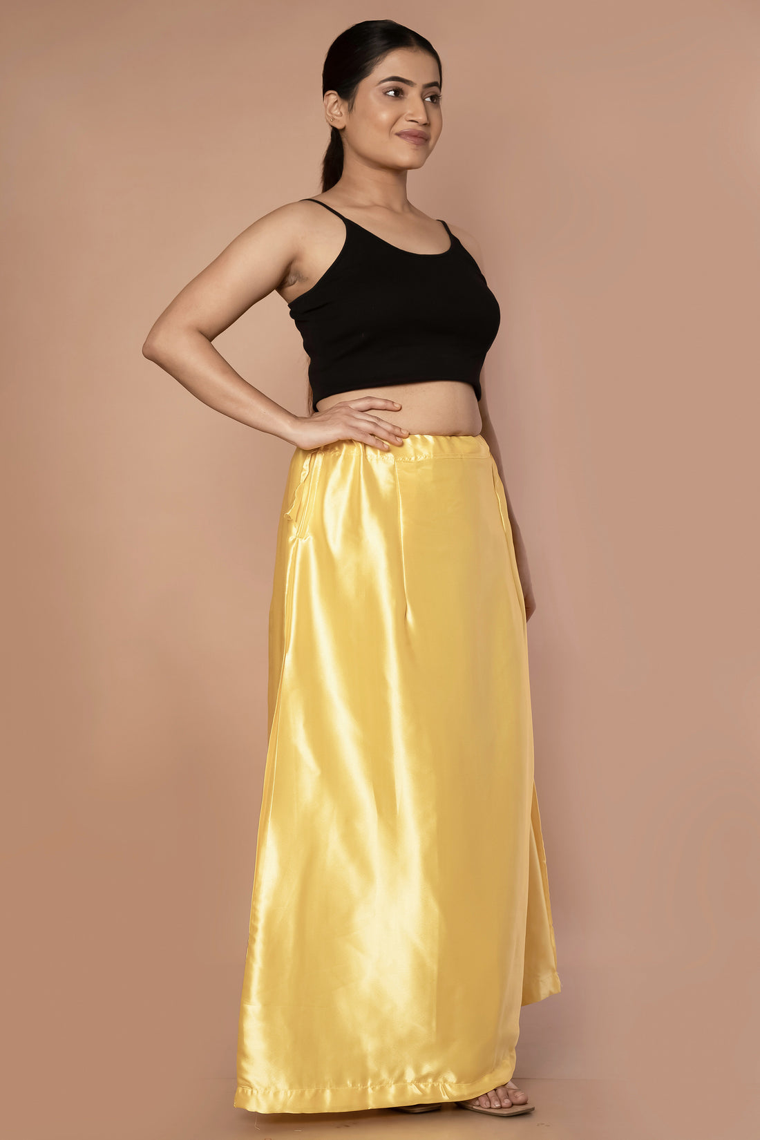 Yellow Sunflower Satin Petticoat