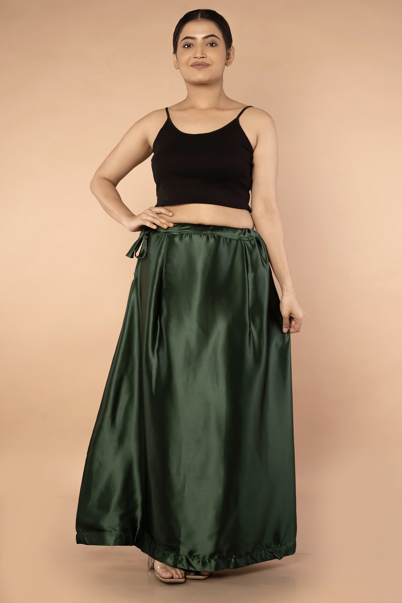 Green Forest Satin Petticoat