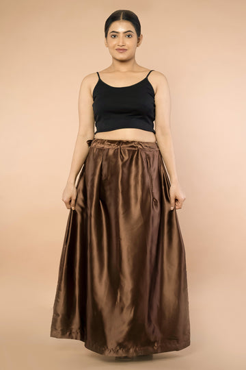 Chocolate Satin Petticoat