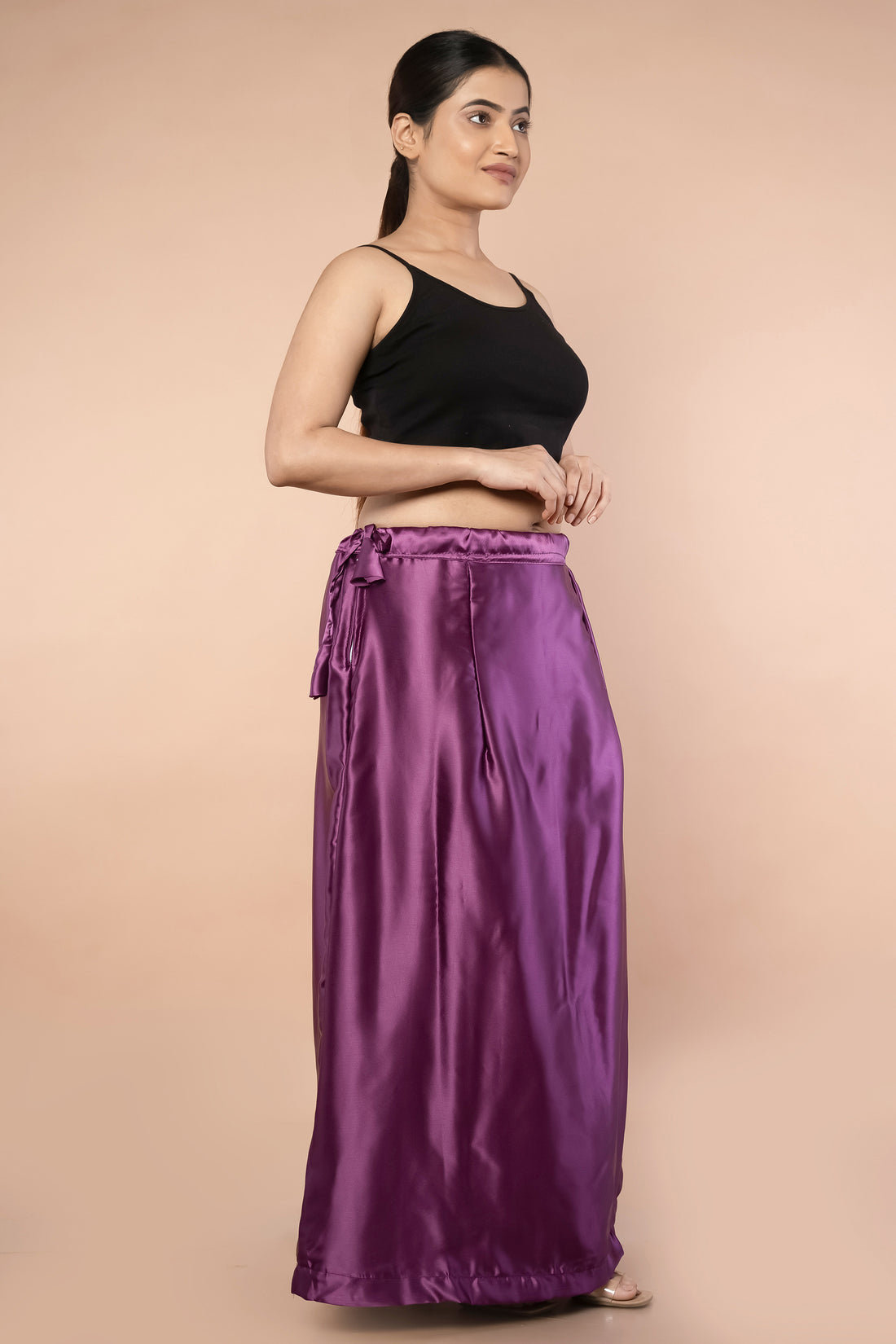 Purple Dark Satin Petticoat