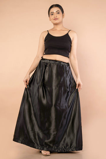 Black Satin Petticoat