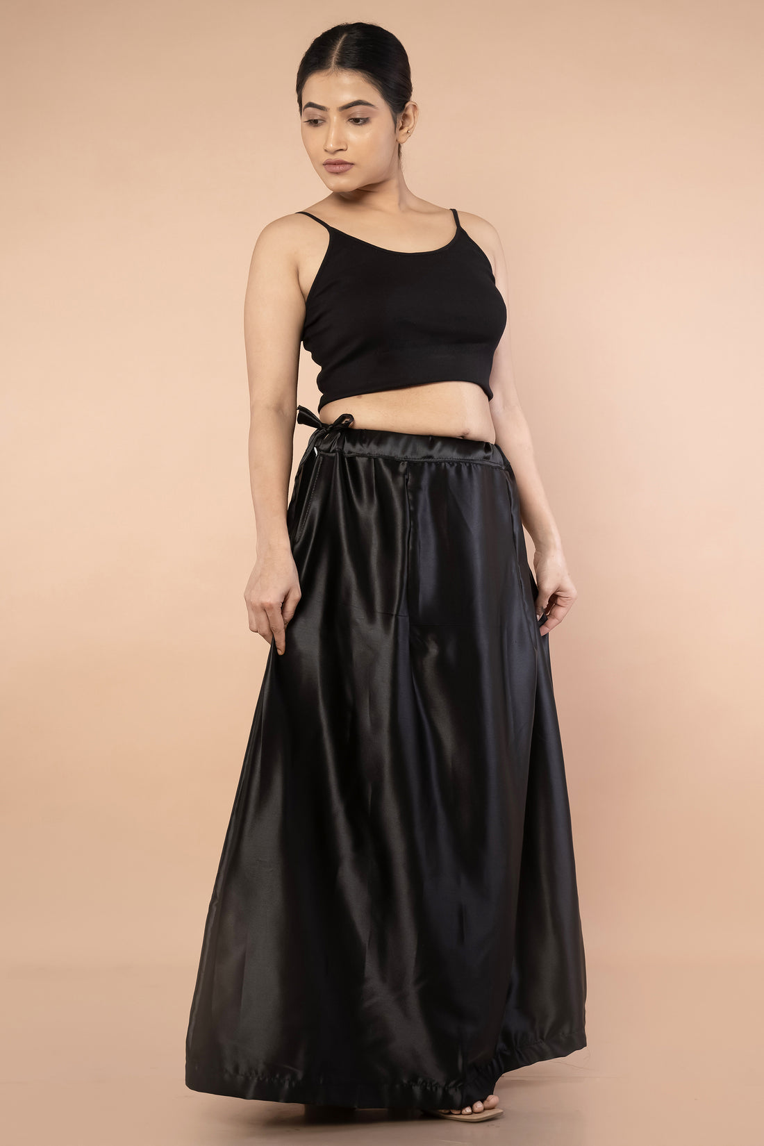 Black Satin Petticoat