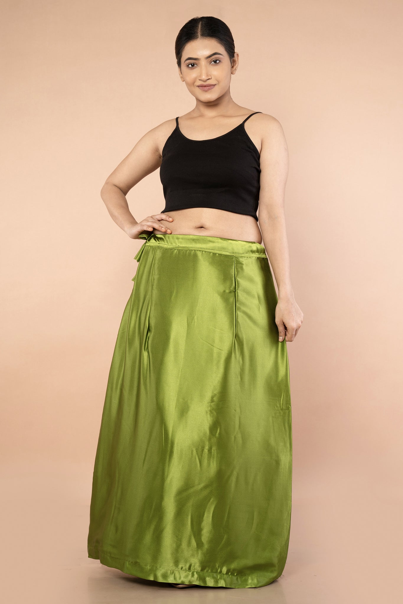 Green Classic Satin Petticoat