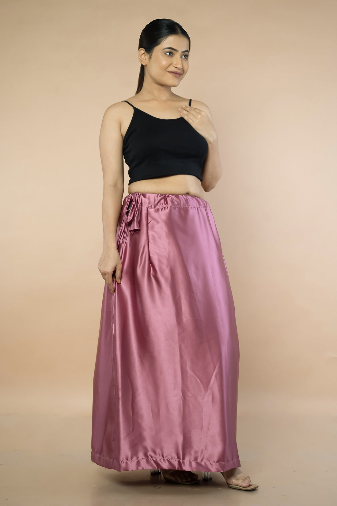 Dusky Pink Satin Petticoat