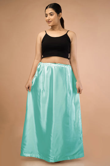 Mint Green Satin Petticoat