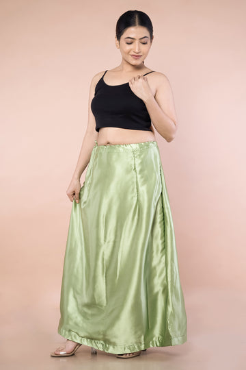 Green Pistahio Satin Petticoat