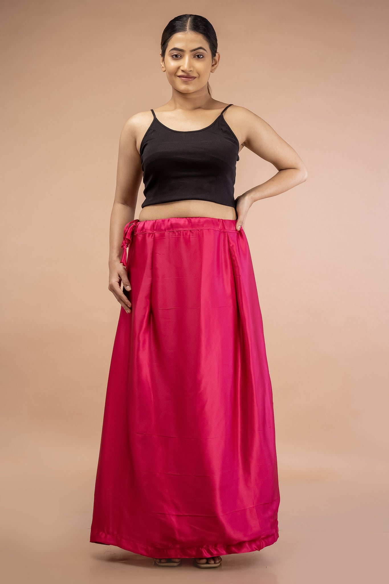 Pink Rani Satin Petticoat