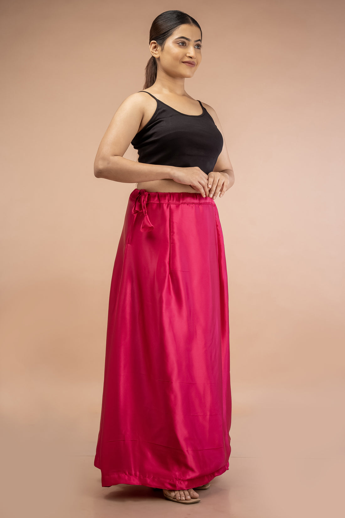 Pink Rani Satin Petticoat