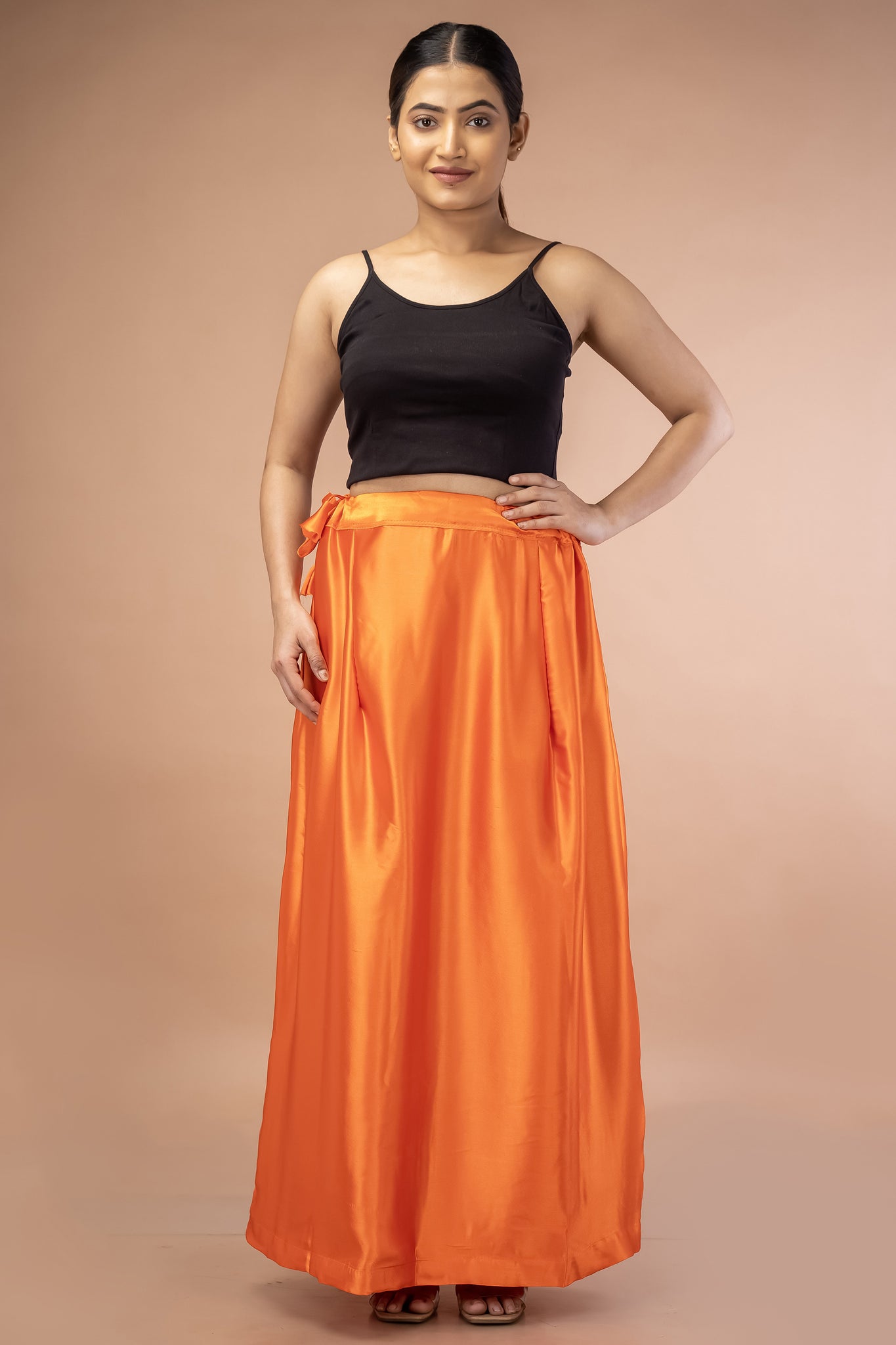 Orange Satin Petticoat