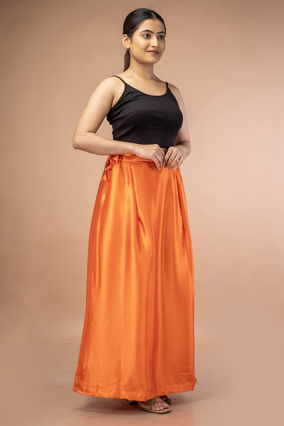 Orange Satin Petticoat