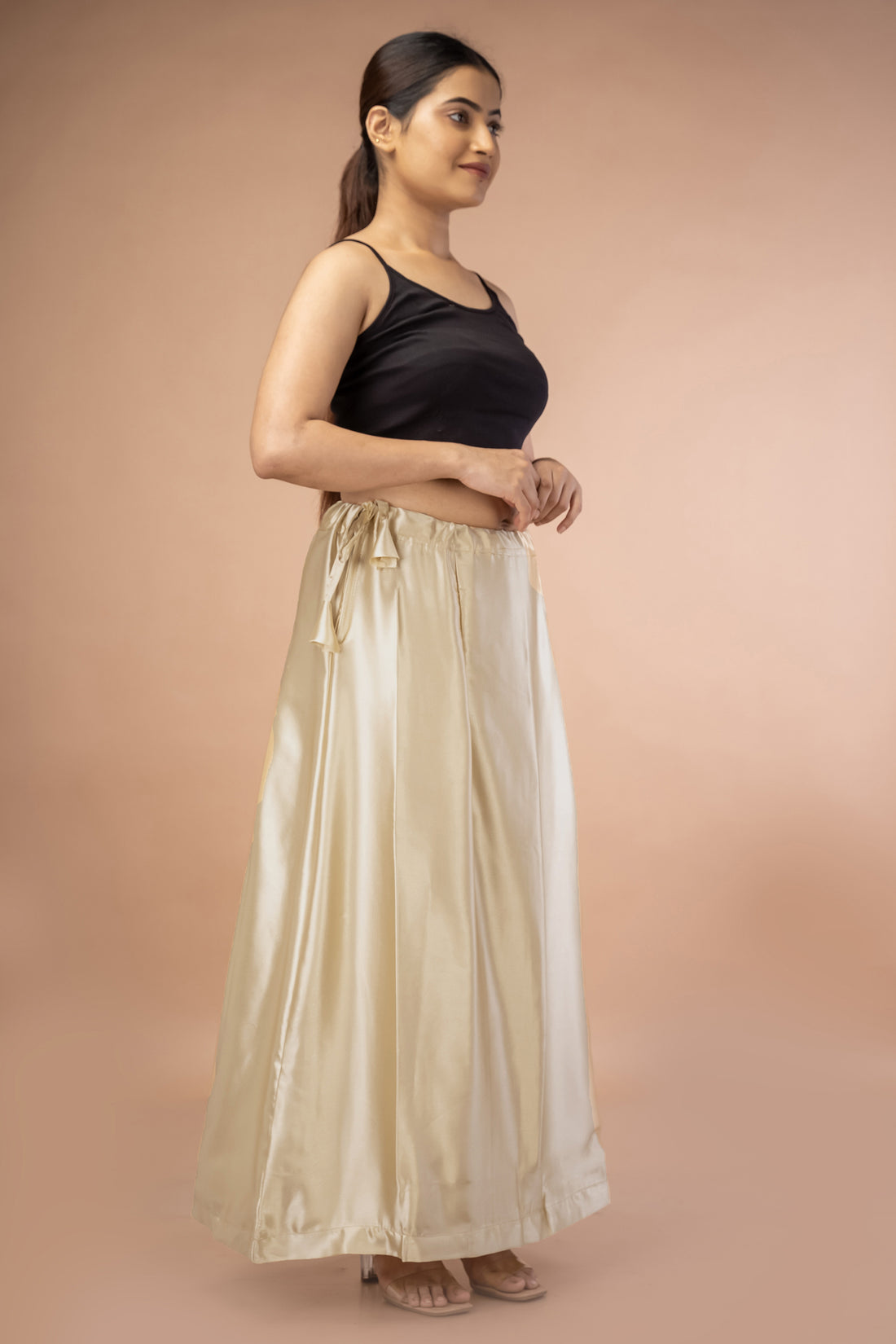 Beige Satin Petticoat